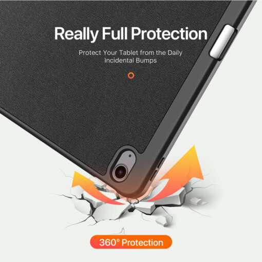iPad Air 13" (2024/2025) Full Cover Folio Case - Black | Domo Series by Dux Ducis - Image 10