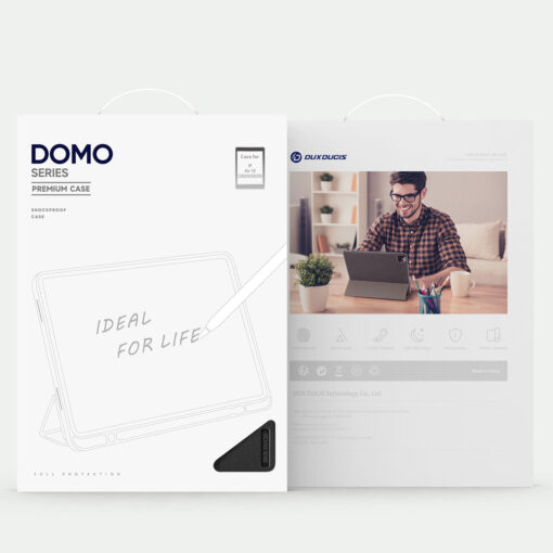 iPad Air 13" (2024/2025) Full Cover Folio Case - Black | Domo Series by Dux Ducis - Image 13