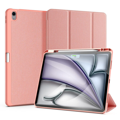 iPad Air 13" (2024/2025)  Full Cover Folio Case - Pink | Domo Series by Dux Ducis - Image 2