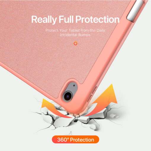 iPad Air 13" (2024/2025)  Full Cover Folio Case - Pink | Domo Series by Dux Ducis - Image 10