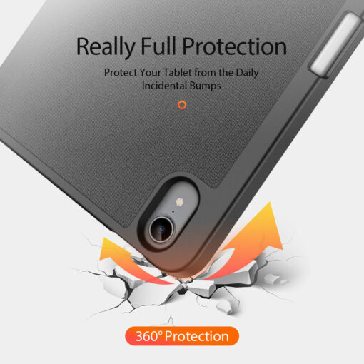 iPad Mini 7 / Mini 6 Full Cover Folio Case - Black | Domo Series by Dux Ducis - Image 10