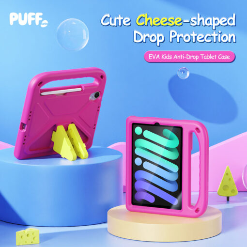 iPad Mini 7 / Mini 6 Kids Anti-Drop Case - Pink | Puff Series by Dux Ducis - Image 3