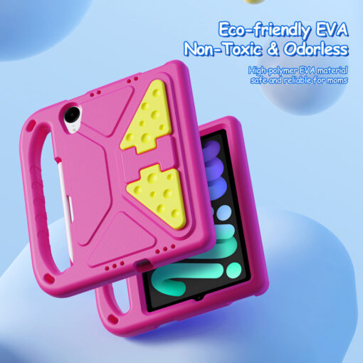 iPad Mini 7 / Mini 6 Kids Anti-Drop Case - Pink | Puff Series by Dux Ducis - Image 4
