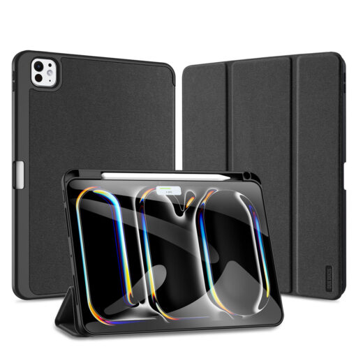 iPad Pro 11" (2024) Full Cover Folio Case - Black | Domo Series by Dux Ducis