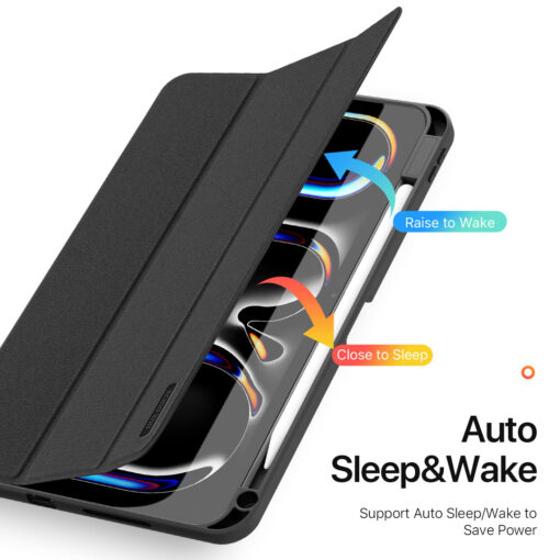 iPad Pro 11" (2024) Full Cover Folio Case - Black | Domo Series by Dux Ducis - Image 7