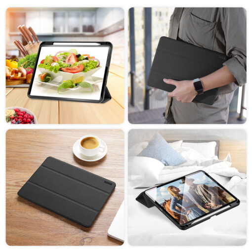 iPad Pro 11" (2024) Full Cover Folio Case - Black | Domo Series by Dux Ducis - Image 8
