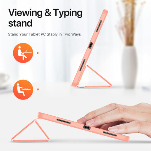 iPad Pro 11" (2024) Full Cover Folio Case - Pink | Domo Series by Dux Ducis - Image 4