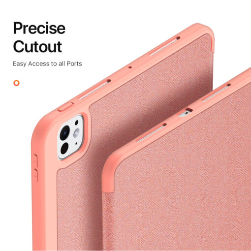 iPad Pro 11" (2024) Full Cover Folio Case - Pink | Domo Series by Dux Ducis - Image 6