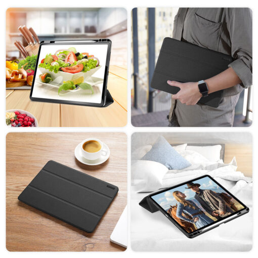 iPad Pro 13" (2024) Full Cover Folio Case - Black | Domo Series by Dux Ducis - Image 9