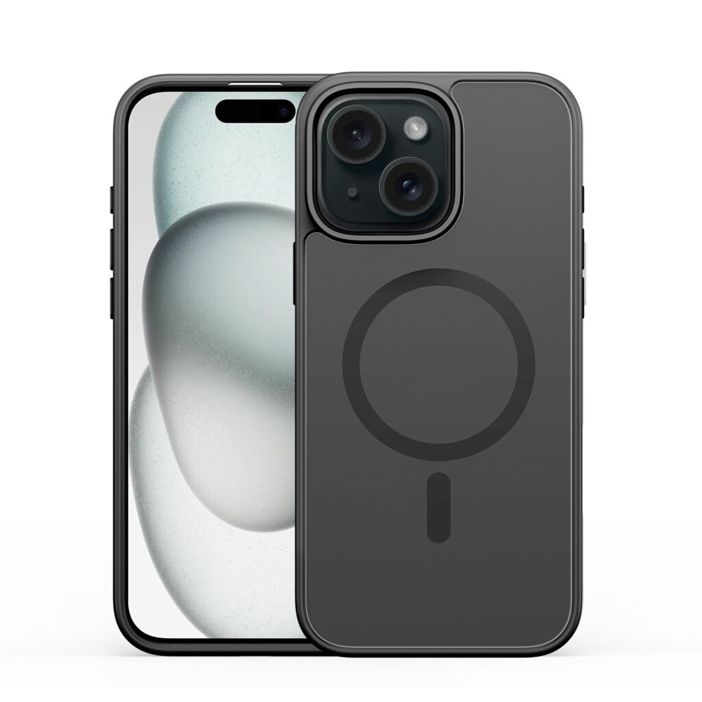 iPhone 15 Plus protective case and screen protector