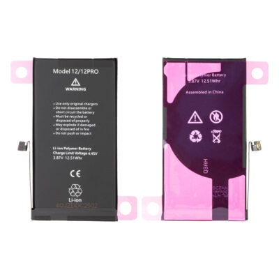 iPhone 12 / 12 Pro pairing ready replacement battery front view